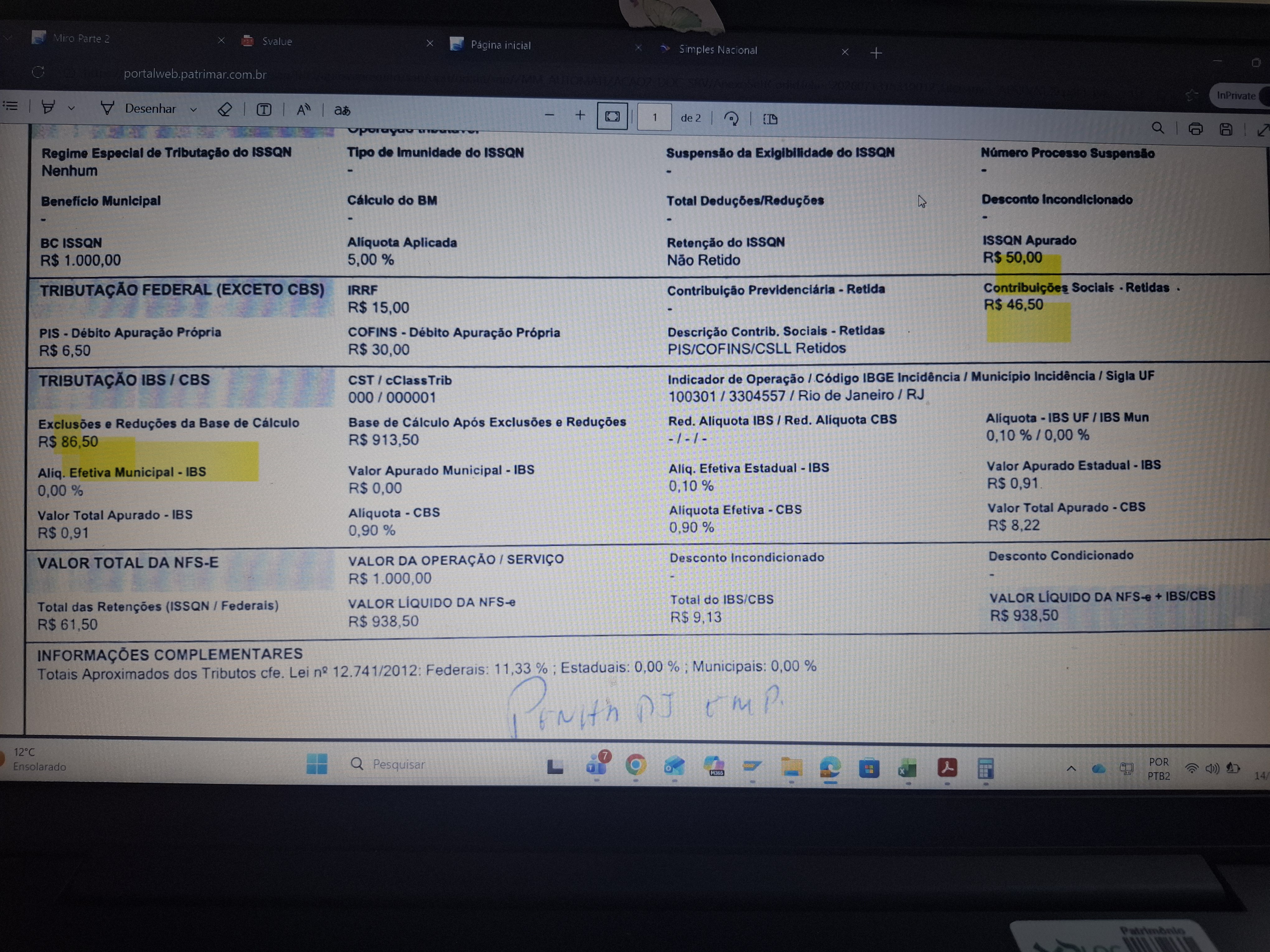 Dedução Base de Cálculo IBS/CBS no novo layout da NFSE
